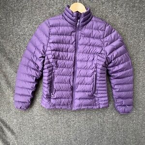 Quince Full Zip Mock Neck Goose Down/Feather Insulated XS Jacket Packable Light